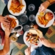 family eating meal